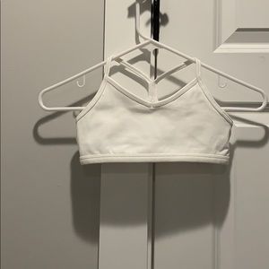 Athlete Girl white bra